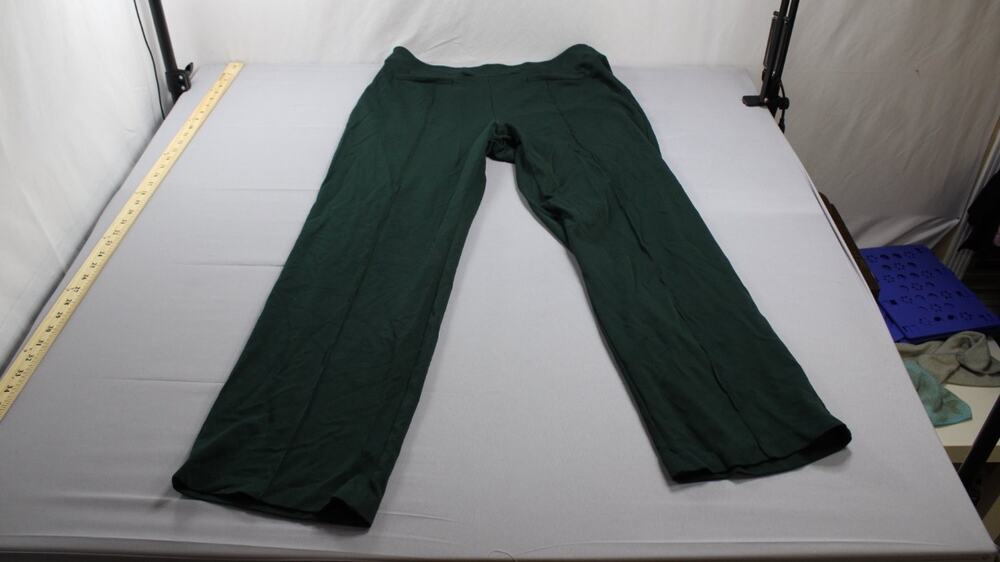 Cato Pants Classic Contemporary Womens 14/16W Green Fit Straight Leg Stretch